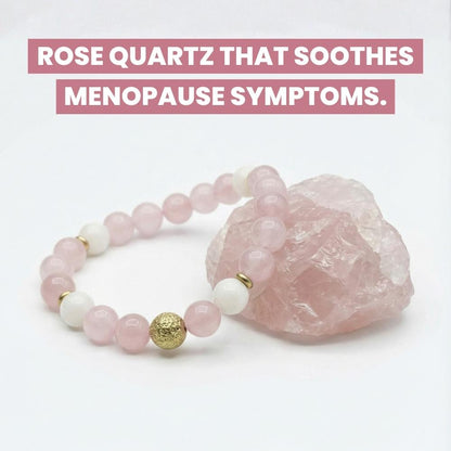 Rose Quartz Bracelet - Relieves Menopause Symptoms